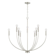 Capital Lighting 452191BN Ansley Nine Light Chandelier, Brushed Nickel Main Image.jpg