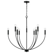 Capital Lighting 452191MB Ansley Nine Light Chandelier, Matte Black Main Image.jpg