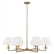 Capital Lighting 452261AD Gilda Six Light Chandelier, Aged Brass Main Image.jpg