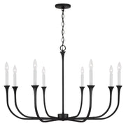 Capital Lighting 452381BI Decklan Eight Light Chandelier, Black Iron Main Image.jpg