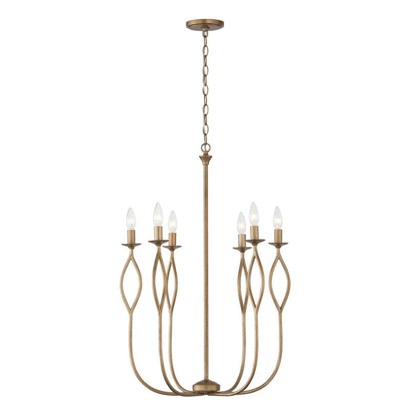 Capital Lighting 452561ML Cohen Six Light Chandelier, Mystic Luster Main Image.jpg