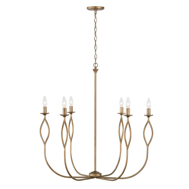 Capital Lighting 452562ML Cohen Six Light Chandelier, Mystic Luster Main Image.jpg