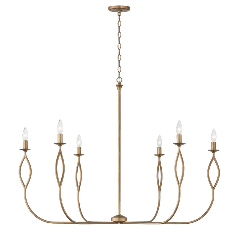 Capital Lighting 452563ML Cohen Six Light Chandelier, Mystic Luster Main Image.jpg
