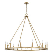 Capital Lighting 4912AD Pearson 12 Light Chandelier, Aged Brass Main Image.jpg