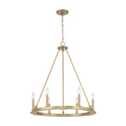 Capital Lighting 4916AD Pearson Six Light Chandelier, Aged Brass Main Image.jpg