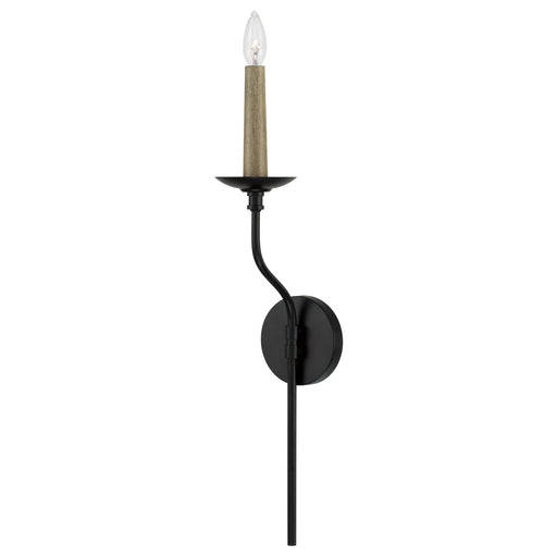 Capital Lighting 651511MB Wilder One Light Wall Sconce, Matte Black Main Image.jpg