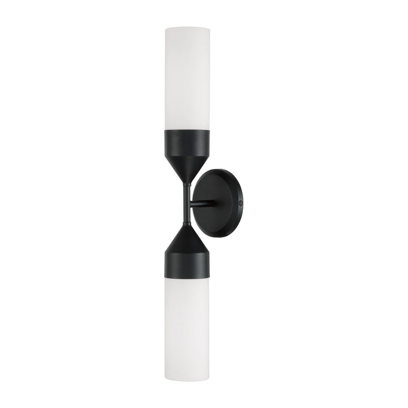 Capital Lighting 652421MB Devon Two Light Wall Sconce, Matte Black Main Image.jpg