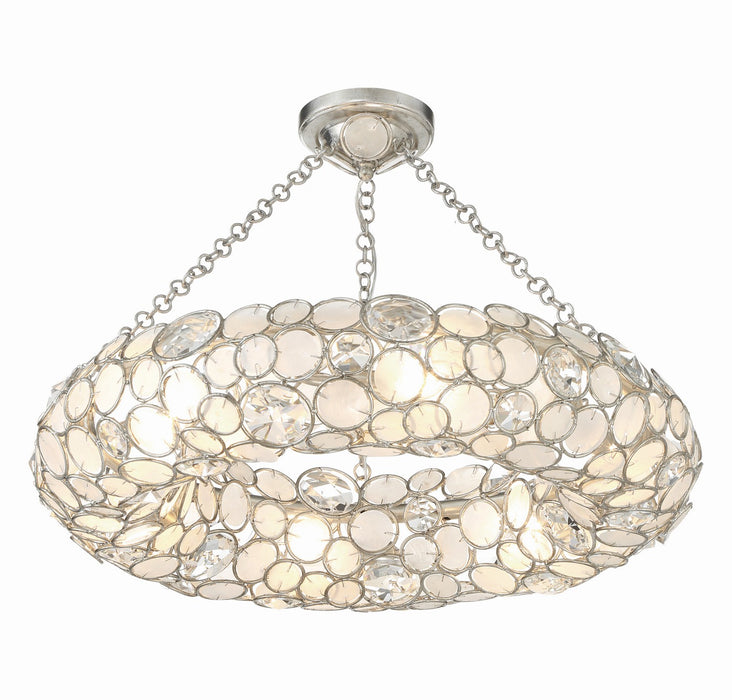 Crystorama 525-SA_CEILING Palla Six Light Semi Flush Mount Antique Silver Main Image.jpg