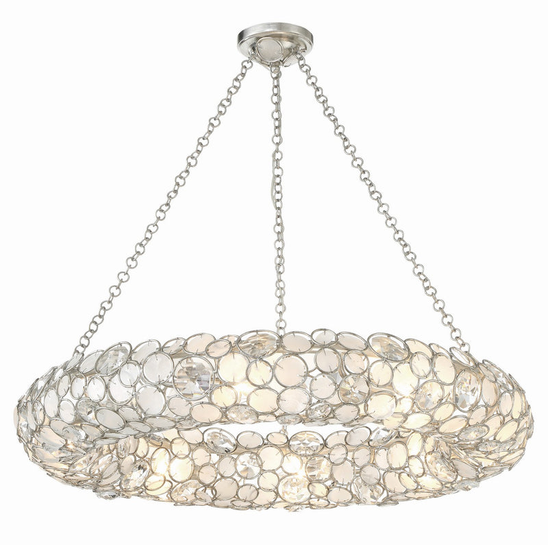 Crystorama 528P-SA Palla Eight Light Chandelier Antique Silver Main Image.jpg