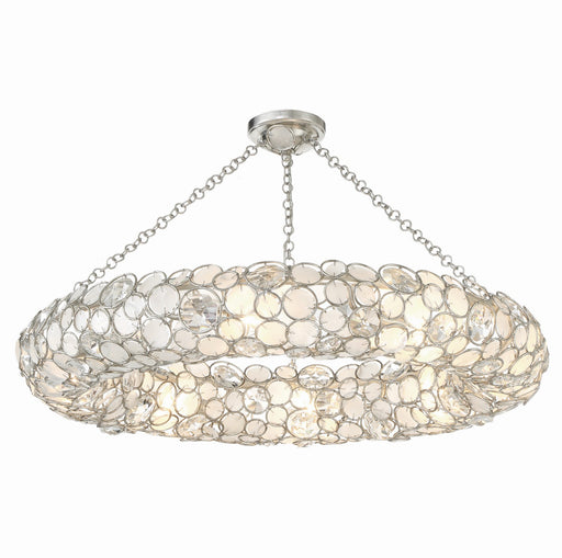 Crystorama 528P-SA_CEILING Palla Eight Light Semi Flush Mount Antique Silver Main Image.jpg