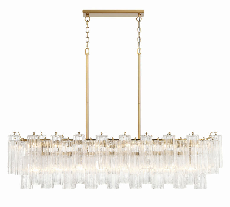 Crystorama ADD-317-AG-CL Addis 14 Light Chandelier Aged Brass Main Image.jpg