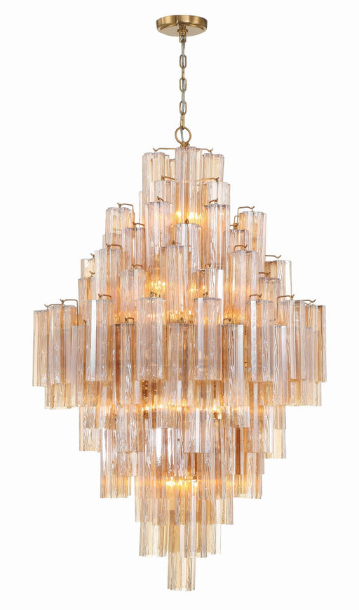 Crystorama ADD-319-AG-AM Addis 20 Light Chandelier Aged Brass Main Image.jpg
