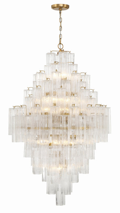 Crystorama ADD-319-AG-CL Addis 20 Light Chandelier Aged Brass Main Image.jpg
