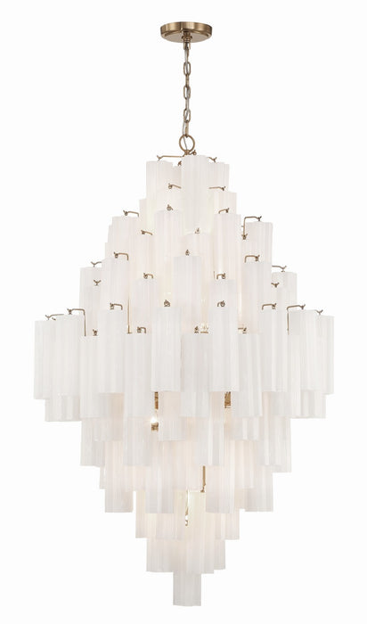 Crystorama ADD-319-AG-WH Addis 20 Light Chandelier Aged Brass Main Image.jpg