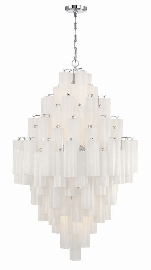 Crystorama ADD-319-CH-WH Addis 20 Light Chandelier Polished Chrome Main Image.jpg