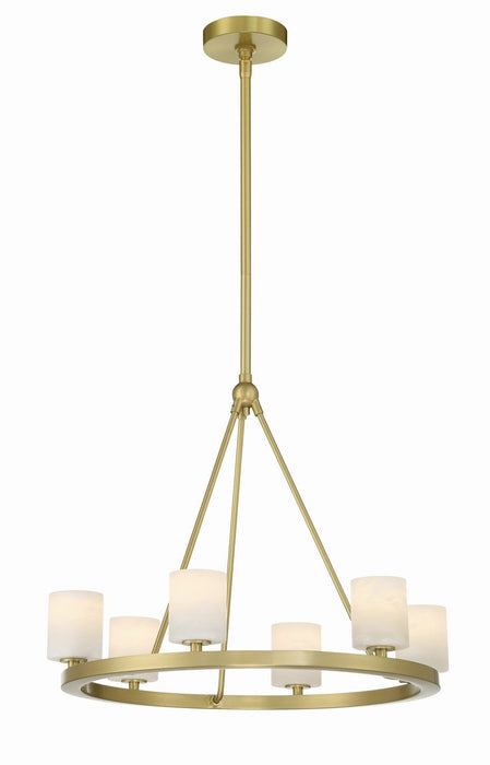 Crystorama ARA-10264-SB-ST Aragon LED Chandelier Soft Brass Main Image.jpg