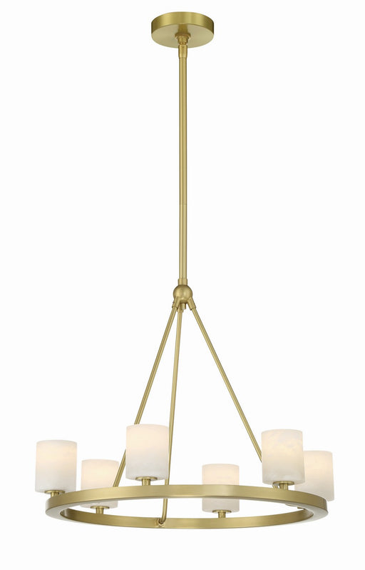 Crystorama ARA-10264-SB-ST Aragon LED Chandelier Soft Brass Main Image.jpg
