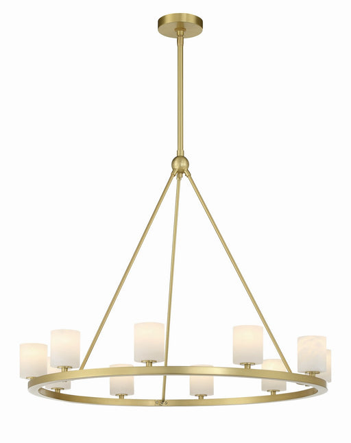 Crystorama ARA-10265-SB-ST Aragon LED Chandelier Soft Brass Main Image.jpg