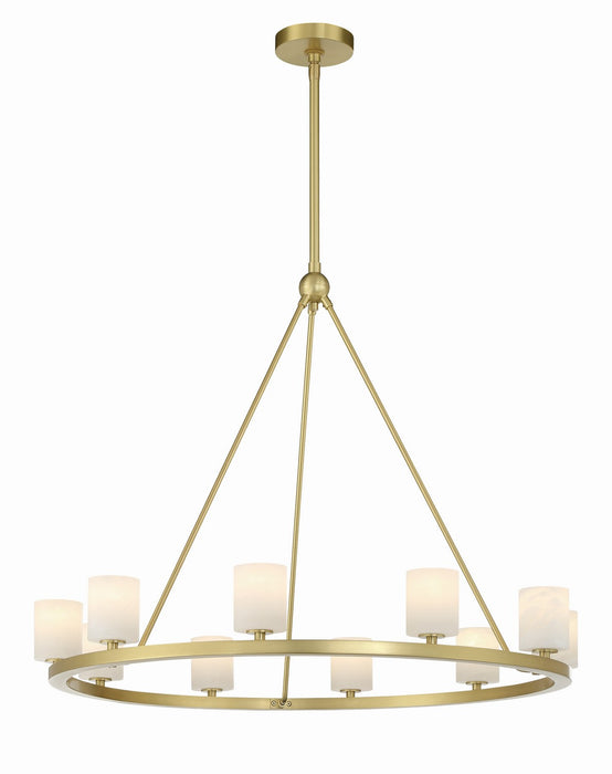 Crystorama ARA-10265-SB-ST Aragon LED Chandelier Soft Brass Main Image.jpg