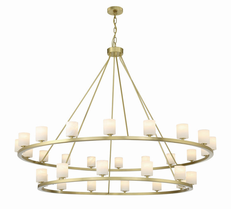 Crystorama ARA-10269-SB-ST Aragon LED Chandelier Soft Brass Main Image.jpg
