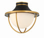 Crystorama ATL-700-MK-TG Atlas Two Light Outdoor Semi Flush Mount Matte Black / Textured Gold Main Image.jpg