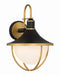 Crystorama ATL-702-MK-TG Atlas One Light Outdoor Wall Sconce Matte Black / Textured Gold Main Image.jpg