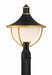 Crystorama ATL-709-MK-TG Atlas One Light Outdoor Post Mount Matte Black / Textured Gold Main Image.jpg