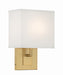 Crystorama BRE-A3632-VG Brent One Light Wall Sconce Vibrant Gold Main Image.jpg
