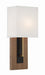 Crystorama BRE-A3633-MK-VG Brent One Light Wall Sconce Matte Black / Vibrant Gold Main Image.jpg