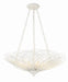 Crystorama DOR-B7706-MT Doral Six Light Chandelier Matte White Main Image.jpg