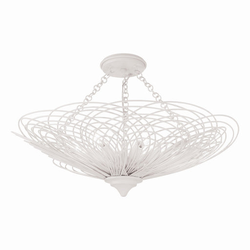 Crystorama DOR-B7706-MT_CEILING Doral Six Light Semi Flush Mount Matte White Main Image.jpg