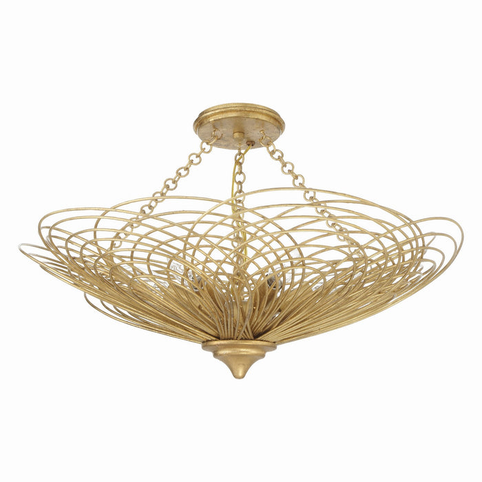 Crystorama DOR-B7706-RG_CEILING Doral Six Light Semi Flush Mount Renaissance Gold Main Image.jpg