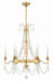 Crystorama MAI-18606-GA Maizey Six Light Chandelier Antique Gold Main Image.jpg