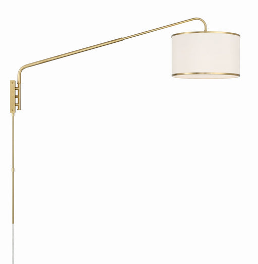 Crystorama MAL-601-SB Mallory One Light Task Sconce Soft Brass Main Image.jpg