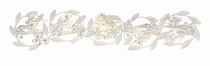 Crystorama MSL-305-MT Marselle Five Light Wall Sconce Matte White Main Image.jpg