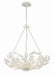 Crystorama MSL-306-MT Marselle Six Light Chandelier Matte White Main Image.jpg