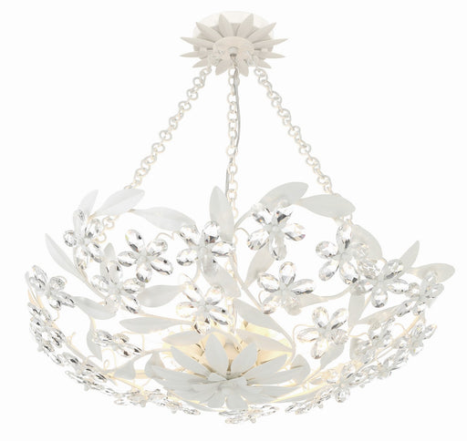 Crystorama MSL-306-MT_CEILING Marselle Six Light Semi Flush Mount Matte White Main Image.jpg