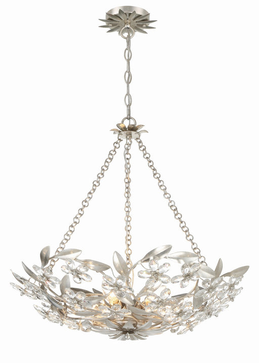 Crystorama MSL-306-SA Marselle Six Light Chandelier Antique Silver Main Image.jpg