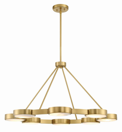 Crystorama ORS-738-MG-ST Orson Eight Light Chandelier Modern Gold Main Image.jpg