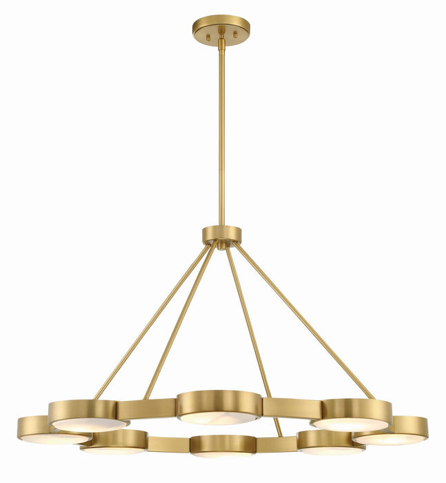 Crystorama ORS-738-MG-ST Orson Eight Light Chandelier Modern Gold Main Image.jpg