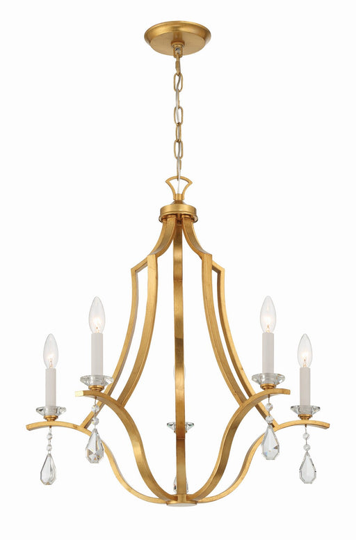 Crystorama PER-10405-GA Perry Five Light Chandelier Antique Gold Main Image.jpg