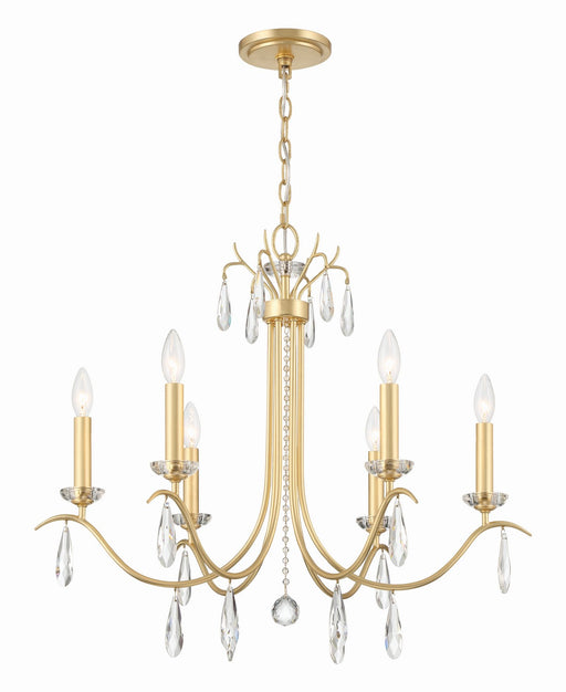 Crystorama ROL-18816-GA Rollins Six Light Chandelier Antique Gold Main Image.jpg