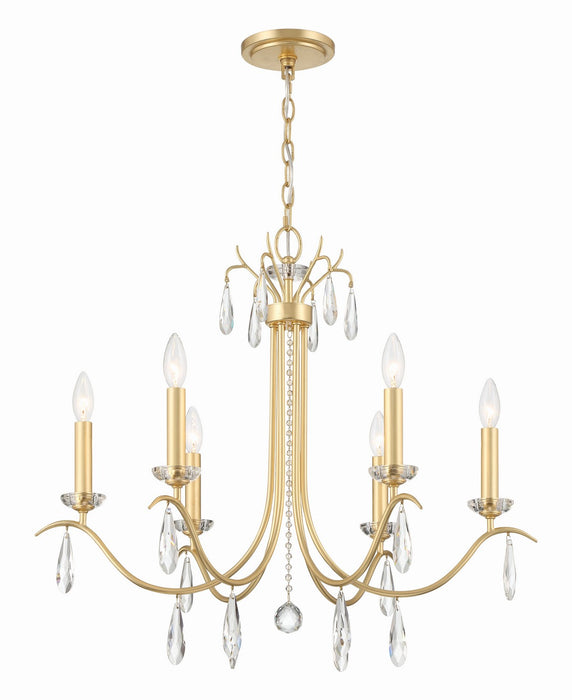 Crystorama ROL-18816-GA Rollins Six Light Chandelier Antique Gold Main Image.jpg