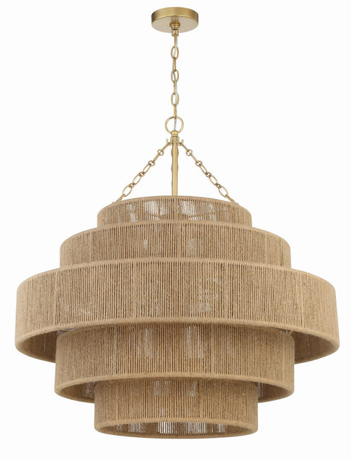 Crystorama SHY-10909-SG Shyla 20 Light Chandelier Soft Gold Main Image.jpg