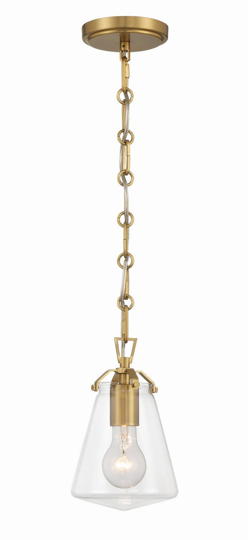 Crystorama VSS-7002-LG Voss One Light Mini Pendant Luxe Gold Main Image.jpg