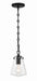 Crystorama VSS-7002-MK Voss One Light Mini Pendant Matte Black Main Image.jpg