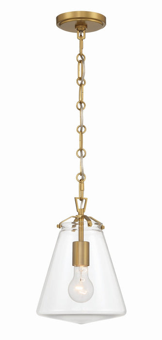 Crystorama VSS-7003-LG Voss One Light Mini Pendant Luxe Gold Main Image.jpg