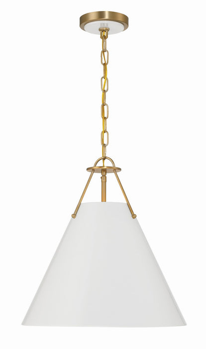 Crystorama XAV-B8305-VG Xavier Three Light Pendant Vibrant Gold Main Image.jpg
