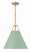 Crystorama XAV-B8305-VG-GR Xavier Three Light Pendant Vibrant Gold / Green Main Image.jpg