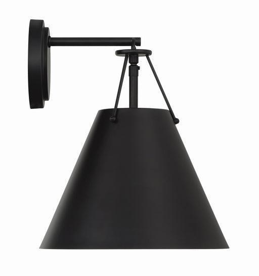 Crystorama XAV-B8311-MK Xavier One Light Task Sconce Matte Black Main Image.jpg
